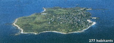 Photo aérienne de l'île de Molène