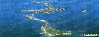 Photo aérienne de l'île de Sein